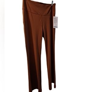 Lululemon 12 Groove Pant SHR Flare Nulu leggings Pants Tan Brown Women's